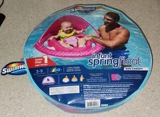 Swimways Infant Spring Float Sun Canopy Swim Step 1
