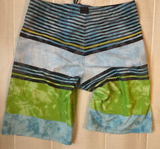 Burnside stripe multicolor board shorts swim trunks shorts 32 men  s