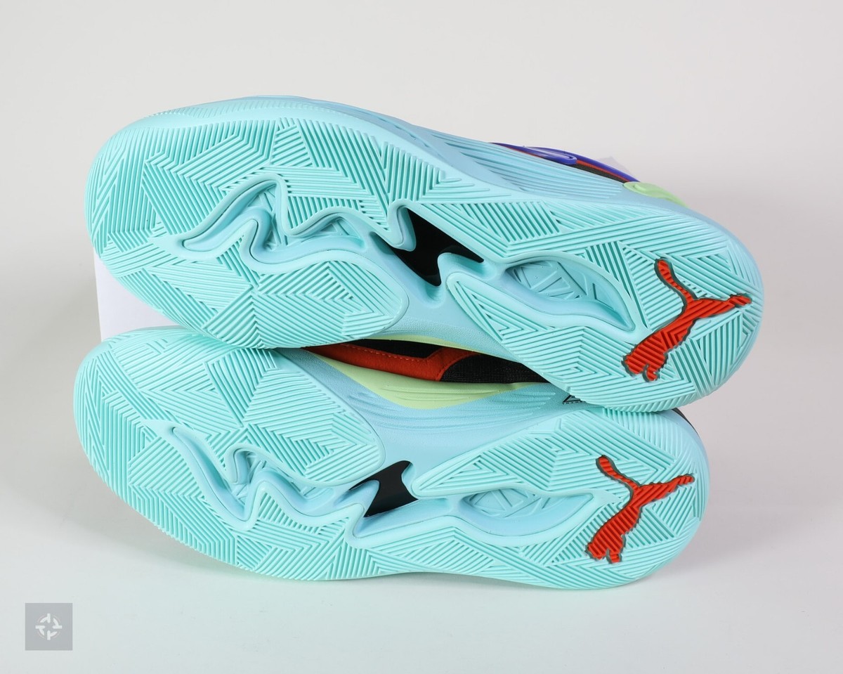 Puma TRC Blaze Court Blue Red SAMPLE Basketball Shoes Men's Puma TRC Blaze Court Blue Red SAMPLE Basketball Shoes Men's