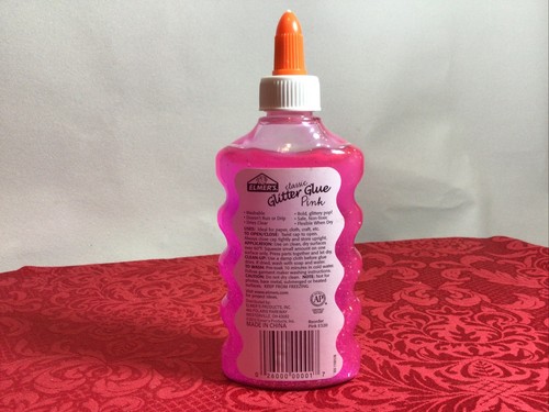 Elmers Classic Glitter Glue Red Blue Pink Purple 6 fl oz Washable for slime - Picture 3 of 9