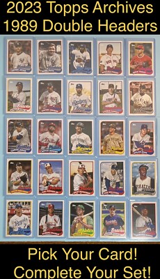 2023 Topps Archives 1989 Double Headers Inserts **You Pick & Complete Your Set**
