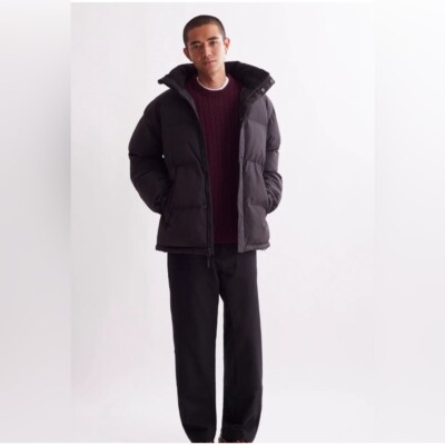 NWT Saturdays New York City Enomoto Puffer Jacket Black Sz XL $425