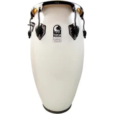 Toca Custom Deluxe Fiberglass Conga Margarita Blanca 12.50 in.