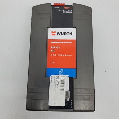Wurth DIN 338 1,0-13,0x0,5mm Werkzeuge Spiralbohrer Set
