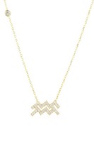 Latelita Sternzeichen AnhäNger Halskette Gold Aquarius