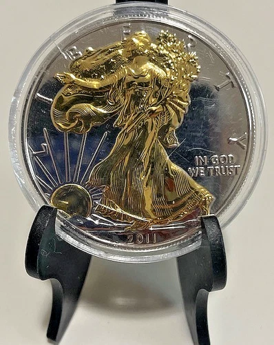 2011 American Liberty One Dollar 1$ - Silver & Gold -Excellent - Priced to Go