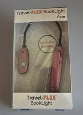 New Travel-FLEX Booklight Battery Included RoseColor Excellent For Night Reading