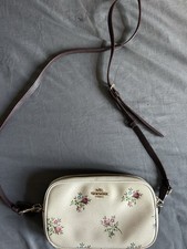 Borsa Coach vintage a tracolla in pelle bianca
