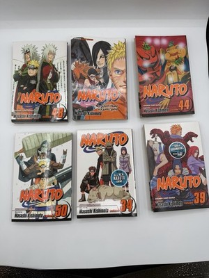 Naruto Manga Lot   Vol. 34, 39, 44, 48, 50 + 