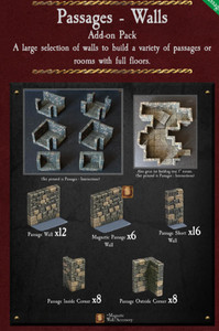 Dwarven Forge Dungeon Passages - Walls (painted) D&D Terrain