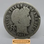 1913 Barber Silver Dime, 90% Silver - #C51462NQ