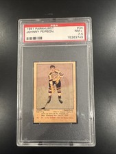 1951 Parkhurst #34 Johnny Peirson RC, PSA 7.5 #15263749, Boston Bruins
