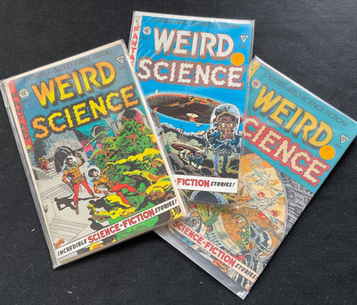 WEIRD SCIENCE #1 - #3 GLADSTONE 1990-91 Double Sized Science Fiction Comic Books