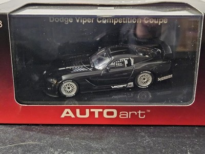 Autoart 1/43 Scale 60421 - Dodge Viper Competition Coupe-Plain Body - Black NEW!