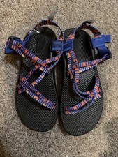 NWOB Chaco ZX1 Ecotread Sandals Youth Size 6 Women's 8 Blue And Orange
