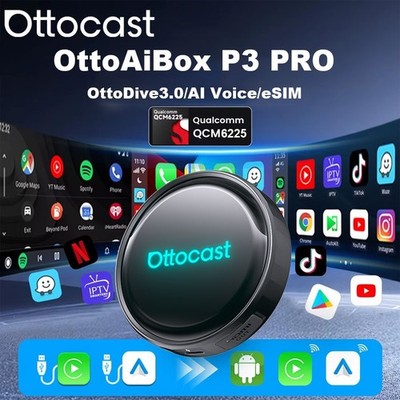Ottocast P3 Pro Android AIBox *HDMI *CarPlay Adapter *AI Voice