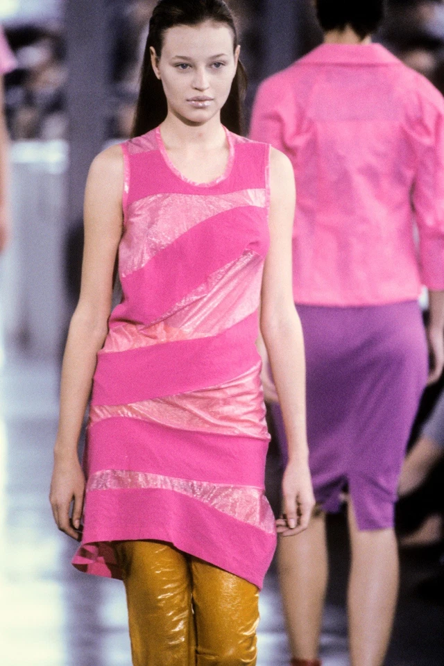 De colección Años 90 1995 JUNYA WATANABE Comme Des Garcons Prendas para el torso Tejido a Rayas Archivo Foto 2 de 4