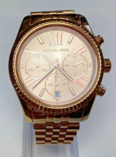 Michael Kors Womens Watch Rose Gold Multi Dial MK-5569 Date New Battery