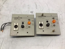 Two Clear-Com MR-102A Two Channel Remote Intercom Stations UNTESTED