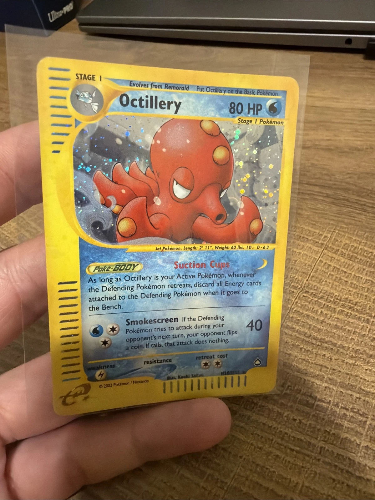 Deal for Pokemon Aquapolis Set Unlimited Octillery H20/H32 Holo Rare LP