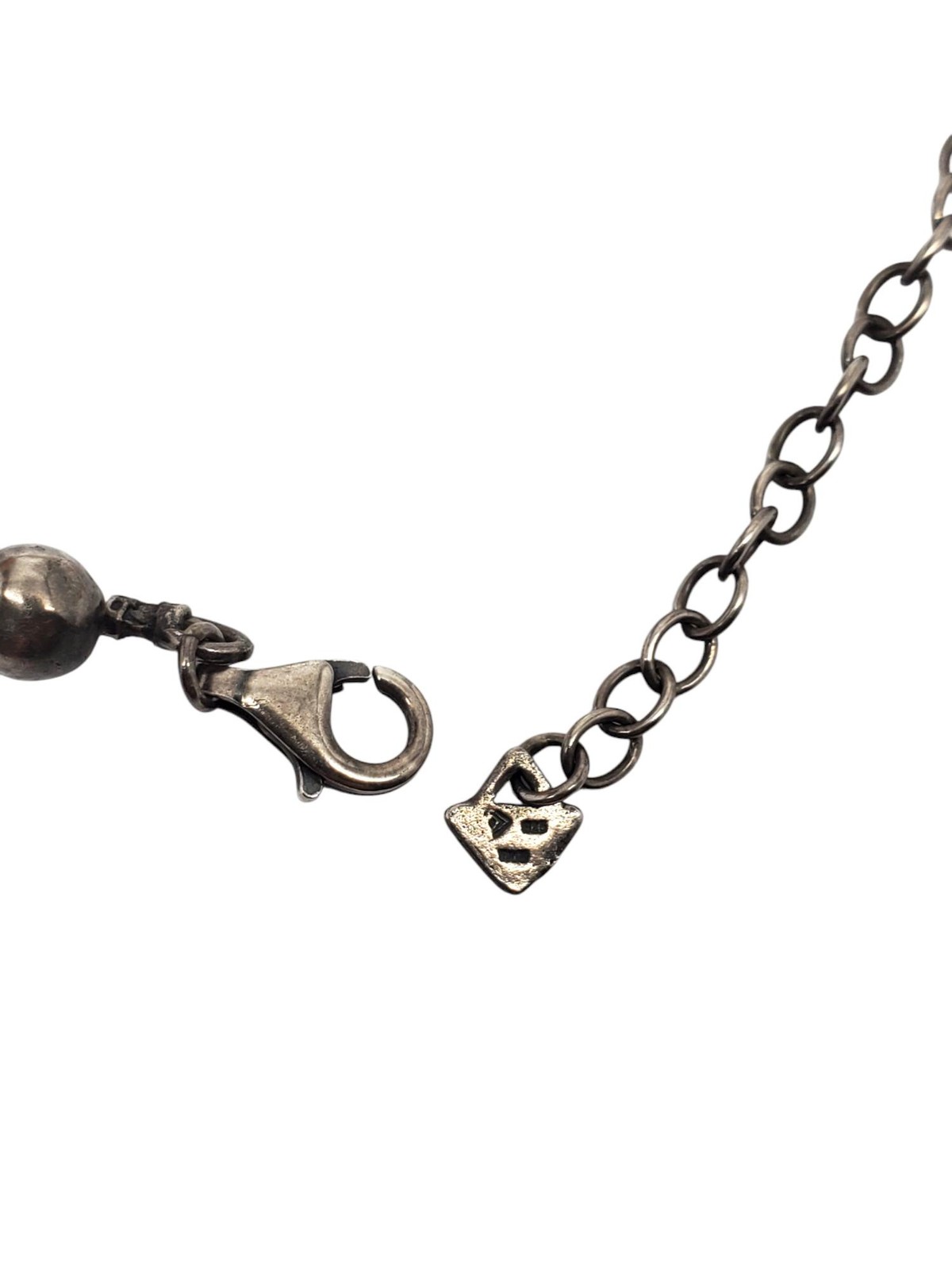 Silpada Sterling Silver Hammered Bead Necklace 18" - 20" #21174 image 5
