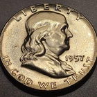 1957 50C Franklin Half Dollar