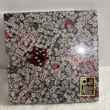 New Hoyle 1982 VINTAGE PUZZLE " DICE " 550 PIECE  difficult puzzle 18" x 24"