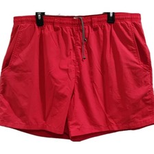 Columbia PFG Men's Red Swim Shorts XXL Elastic Waist Back Pocket Lined