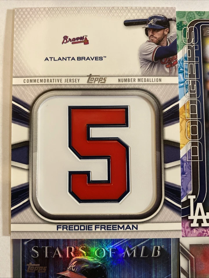 Freddie Freeman LOT 2025 Easter ‘22 Jersey Relic Bowman Chrome 18 Topps Archives - Image 3 of 4