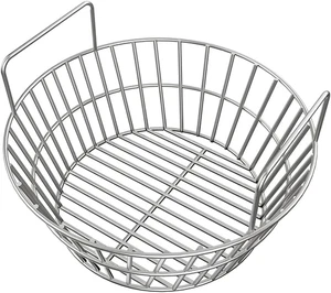 Stainless Steel Charcoal Ash Basket for Large Big Green Egg & Kamado