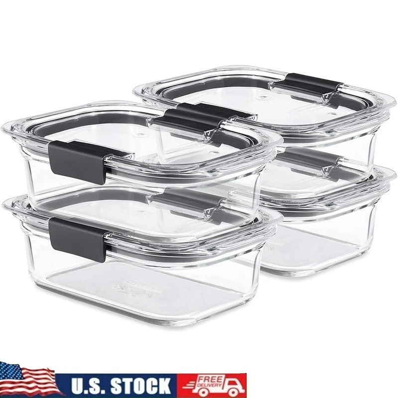 Airtight Leak Proof Glass Food Storage Containers Microwave Safe BPA Free Set US