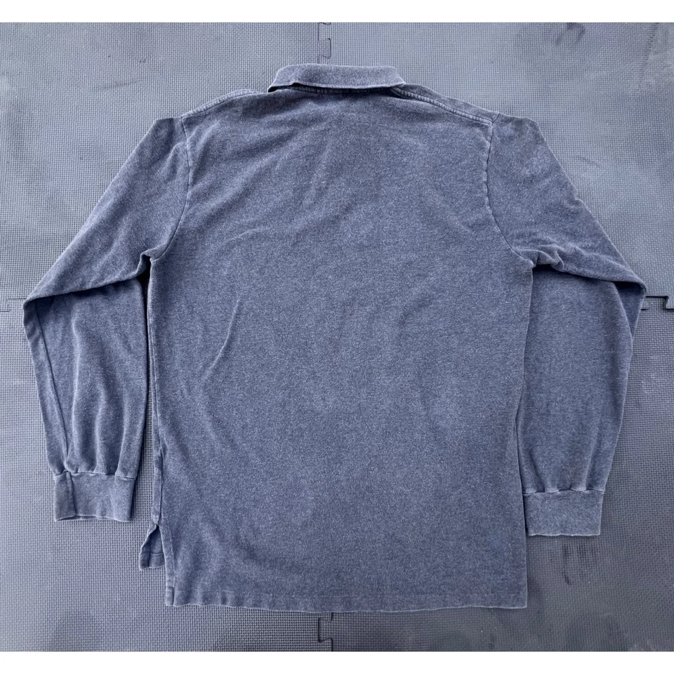 Vintage Polo Ralph Lauren Mens Long Sleeve Polo Shirt Gray Extra Large XL Y2K - Image 2 of 4