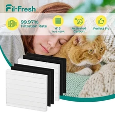 HEPA Carbon Filters Compatible with Coway AP-1512HH and 200M (2 Hepa & 4 Carbon)