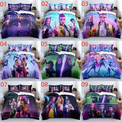 BHOMLY KPop Demon Hunters Twin/Full/Queen/King Bed Duvet/Quilt Cover Set Bedding Set