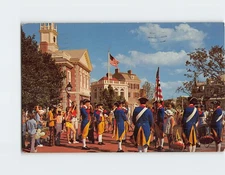 Postcard Liberty Square Fife & Drum Corps Disney World Florida USA