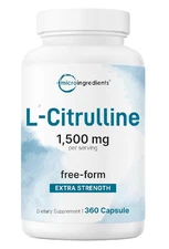 Micro Ingredients L Citrulline Capsules 1500mg Per Serving 360 Counts Citrull...