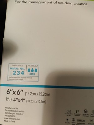 ComfortFoam Border Foam Dressing 6 x 6'' Square With Border 10 per Box