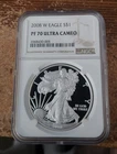 2008 w silver proof American eagle NGC PF 70 Ultra Cameo (005)