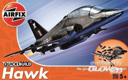 Airfix Quickbuild - Hawk Sistema Nessuno Colori/Colla Modello Kit 1:72 Nuovo