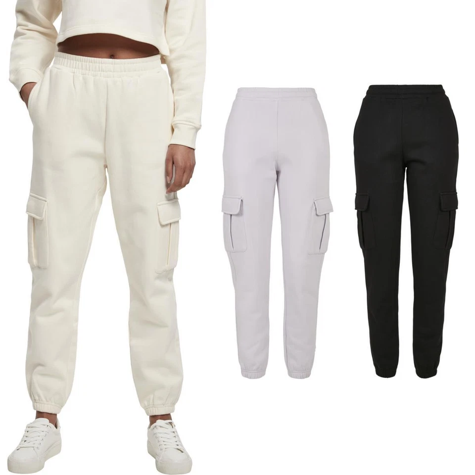 Urban Classics Ladies High Waits Cargo Sweat Pants Jogginghose Trainingshose - Bild 1 von 1