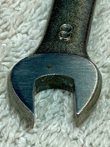 Vintage RK Honda Motors 8mm x 12mm Open-End Wrench No. 6C, Made in Japan - Picture 9 of 12