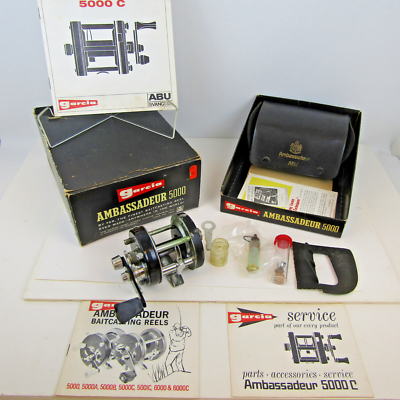 VTG Ambassador 5000C Bait Casting Fishing Reel w/ Case VTG Ambassador 5000C Bait Casting Fishing Reel w/ Case