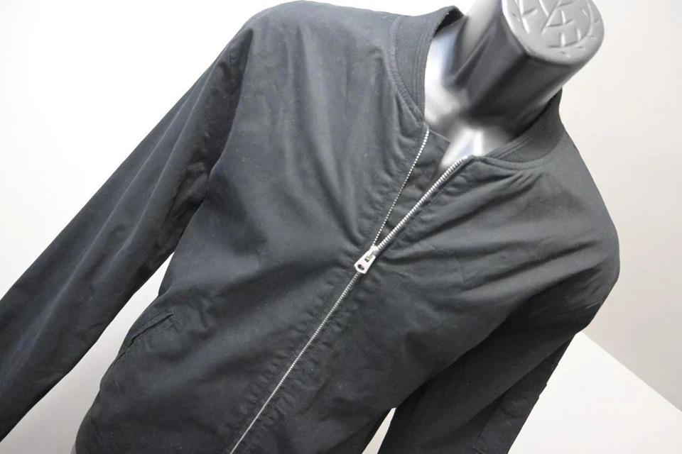 Topman Full Zip Black Khaki Jacket Slim Fit Mens Size XL - Image 4 of 4