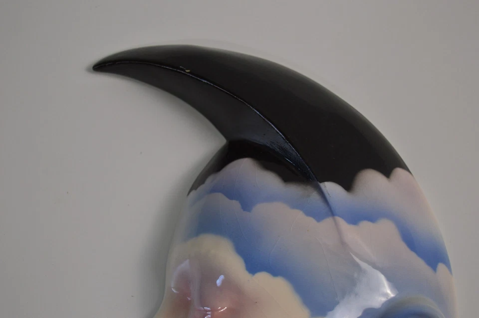 Vintage Crescent Moon Cloudscape Cast of Thousands Will Herrera Maui Art USA - Image 2 of 4