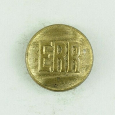 1880s Eastern Railroad Massachusetts Original Uniform Button Z4AM