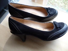 SOFFT NEW BLACK SUEDE LEATHER COMFORT ARCH SUPORT SLIP RESISTANT PUMPS 9,5 WIDE
