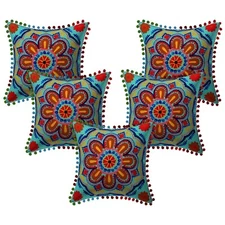 Hand Embroidered Suzani Pillow 5 pcs set home bed/sofa decor indian cushions
