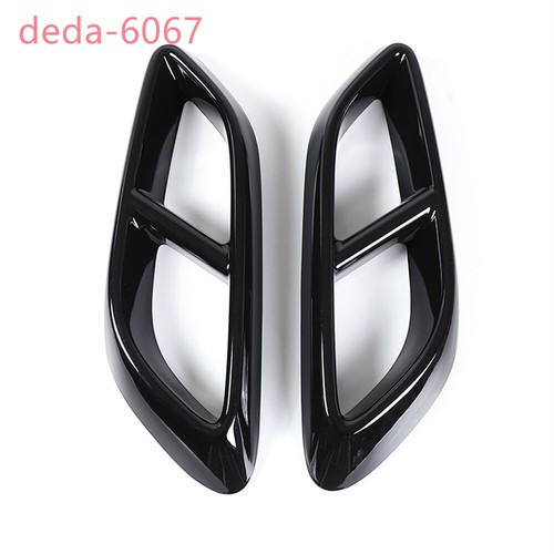 Gloss Black ABS Rear Exhaust Muffler Tail Pipe Cover For Benz E /CLE Class 2024+ - Picture 2 of 13