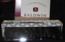 Baldwin Hardware Door Push Plate 2123-260 Square Polished Chrome 3.5 x 15 NEW!!