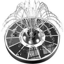 Solar Fountain 2024 Upgraded 100% Glass Panel 3.5W Floating Solar Powered Wat...